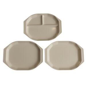Vintage Retro 80s Anchor Hocking Stackable Plates *See Description - 9.5L x 7W